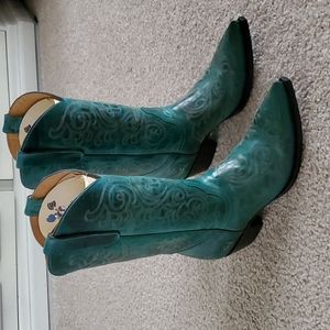 yippee ki yay by old gringo boots green size 9 nwob